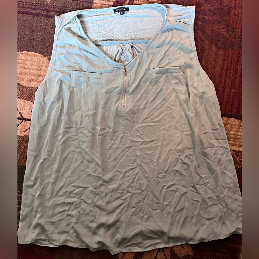 Tank Top with Zipper front